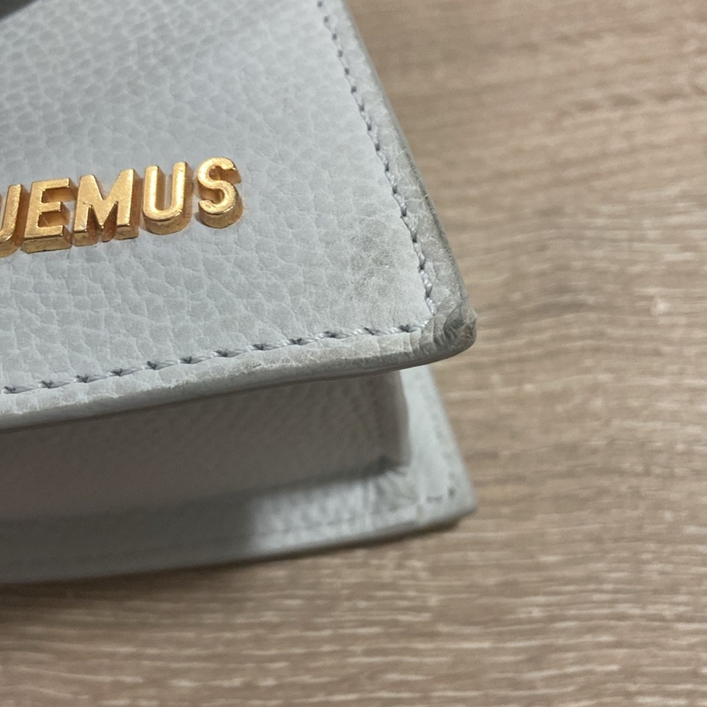 Jacquemus La Vague Sky Blue Leather Shoulder Bag - Picture 8 of 15